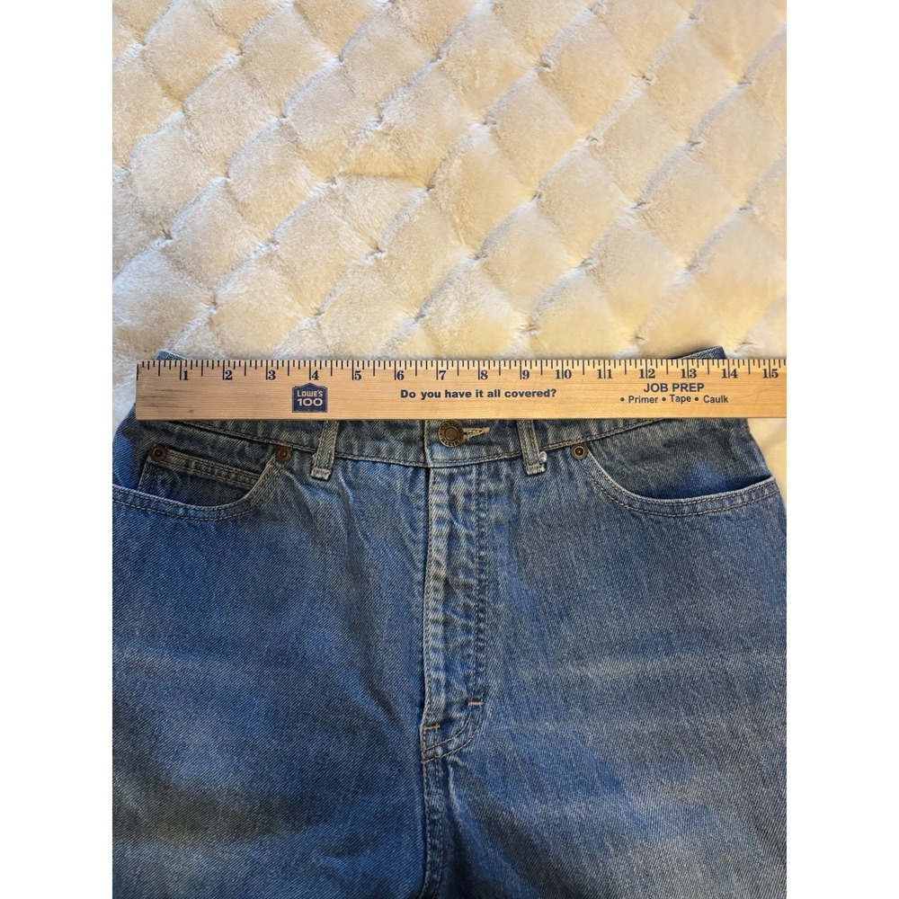 Vintage Calvin Klein USA Made Women's Jeans 28x29 Light Wash High Rise Straight‎ - Picture 6 of 9